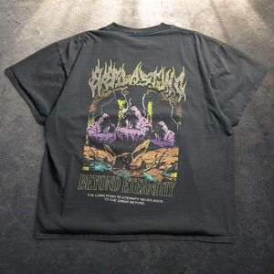 Vitriol Beyond Eternity Graphic T-Shirt Black XXL Goth Grunge Streetwear